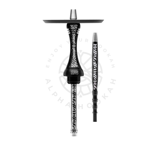 Shisha-Set - Alpha Hookah X Artist (Schwarz Matte) + Oblako HLGN
