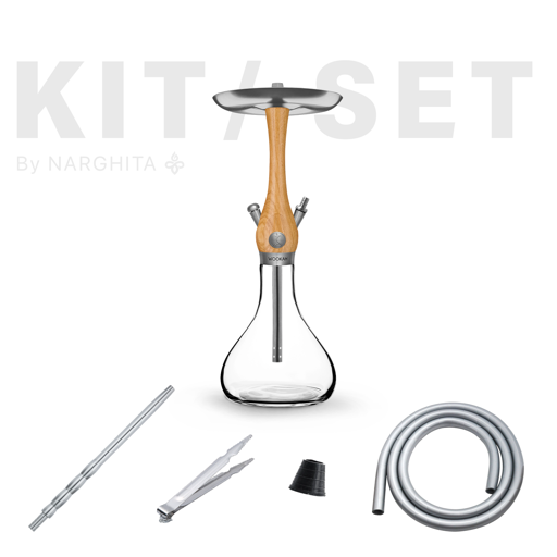 Kit narghilè Wookah Mini Oak bundle