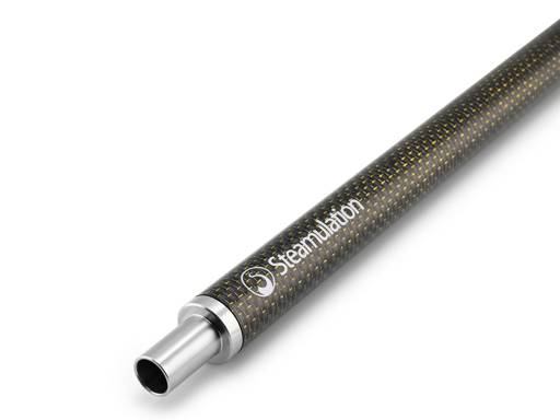 Steamulation Mundstück Shisha Carbon - Schwarz Gold
