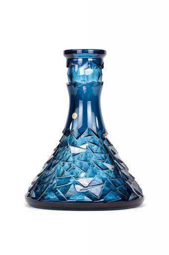 Vetro in Cristallo di Boemia - Cone Floe (azure) hookah bowl vaso