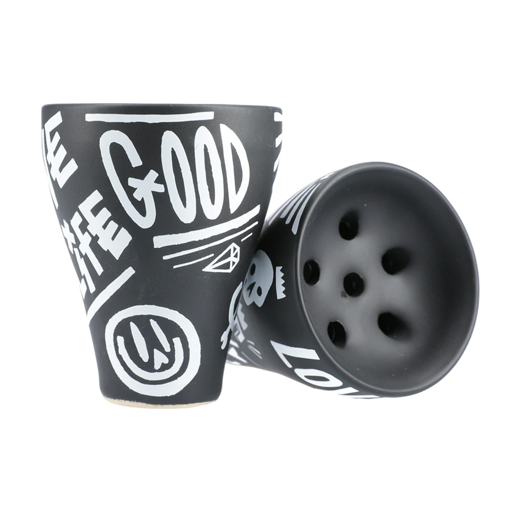 Set Narghilè - Alpha Hookah X Artist (Black Matte) + Oblako HLGN